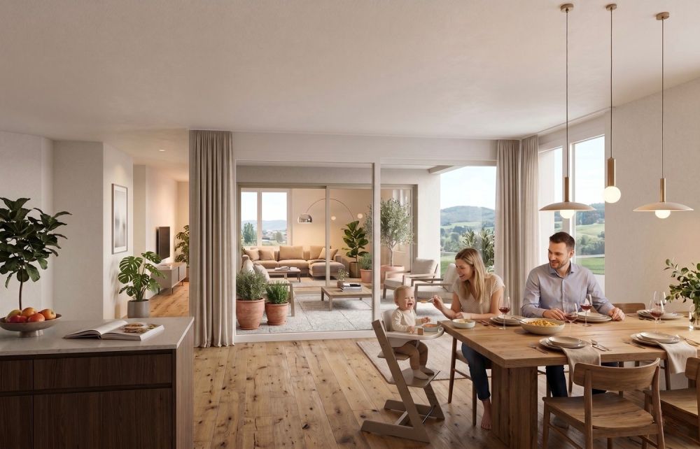 Superbes appartements de 3.5, 4.5 et 5.5 pcs à vendre en PPE dans un cadre verdoyant à Saignelégier -  Bild 2