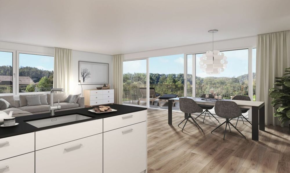 Neubauprojekt «Im See II», 8187 Weiach / 3.5-Zimmer-Attikawohnung mit Terrasse -  Bild 1