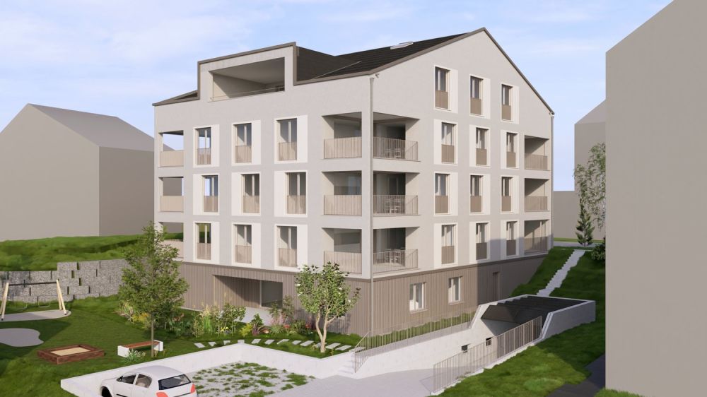 Moderne 4.5-Zimmer-Neubau-Gartenwohnung mit Einstellhalle in Ruswil - Bild 1