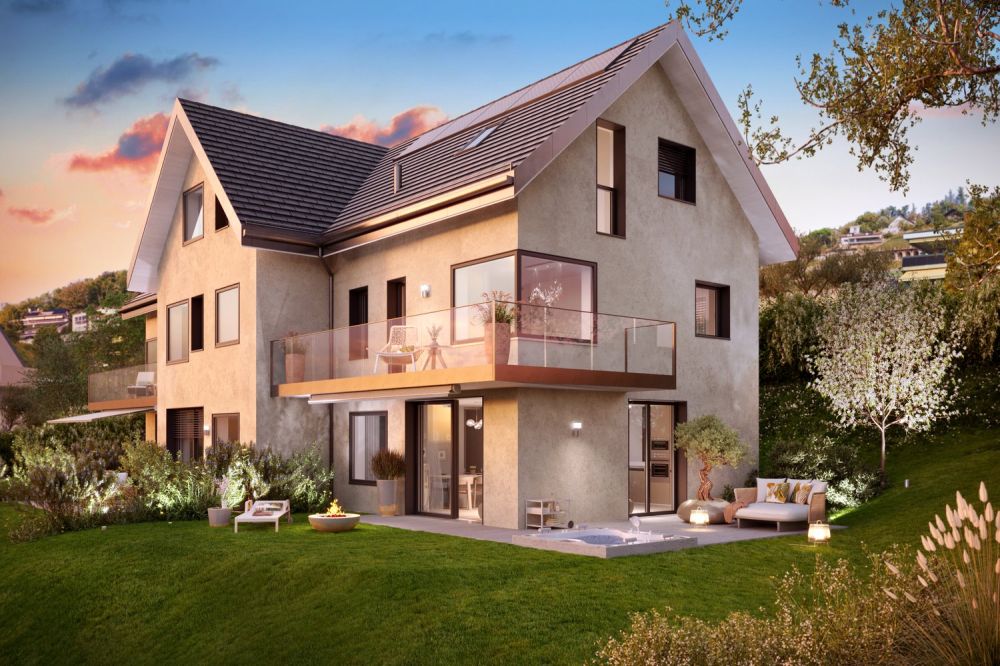 In der Nähe von Vevey, neues Projekt von 3 Villen mit 5.5 Zimmern - Panoramablick -  Bild 12