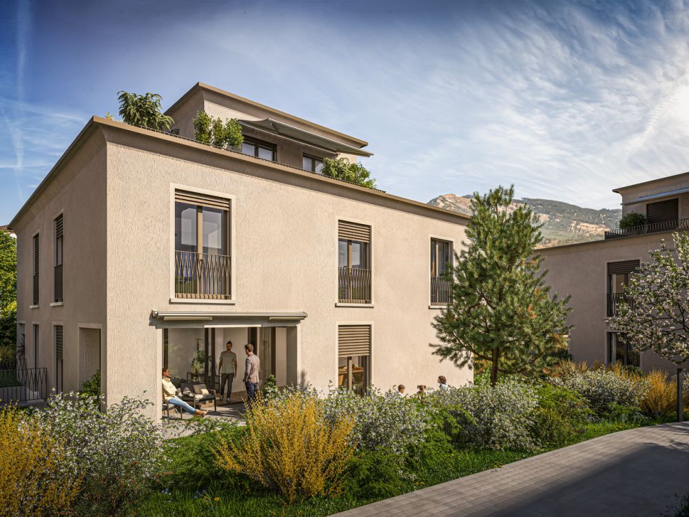 Neubau-Doppelhaushälfte im Minergie-Standard - Bild 1