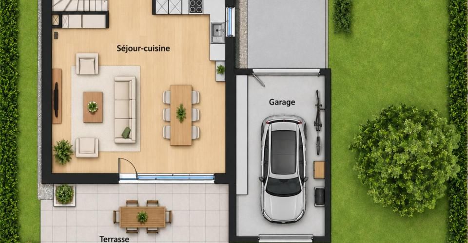 Maison Jumelle sur plan - 5.5 pièces - Sous-sol - Jardin - Garage - Maison jumelée 5.5 pièces - image - 8
