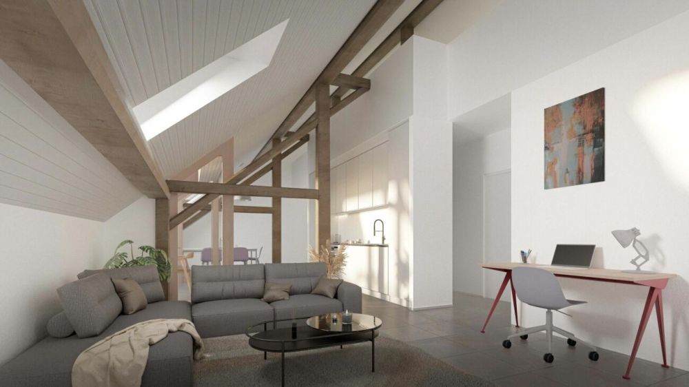 Cronay - Appartement mansardé de 4.5 pièces avec jardin - Bild 13