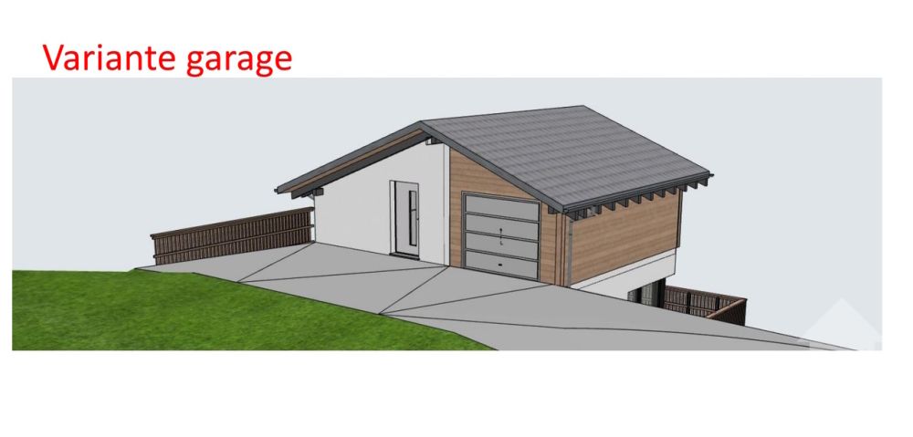 Torgon, neues 4.5-Zimmer-Chalet mit Garage oder Autoabstellplatz - Façade nord-ouest