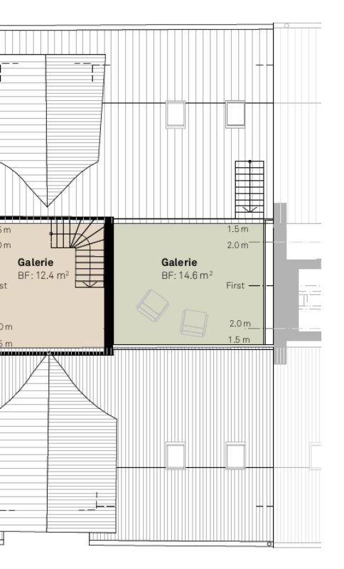 «Dorf Ottikon»: Attraktives Mittelhaus mit viel Freiraum - Bezug ab Februar 2027 - 2. Dachgeschoss