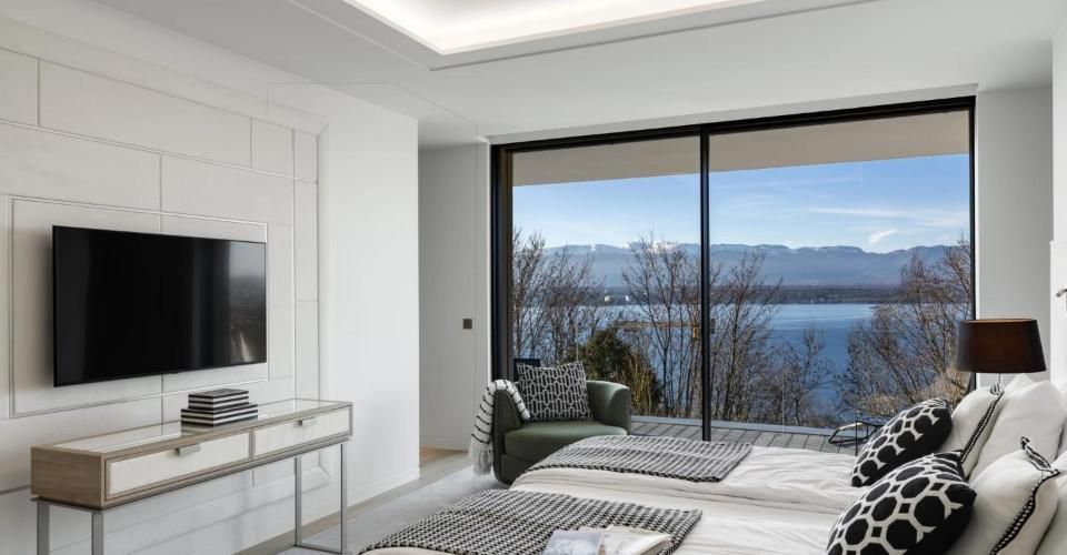 Villa contemporaine neuve, Cologny, vue lac - Maison 10 pièces - image - 7