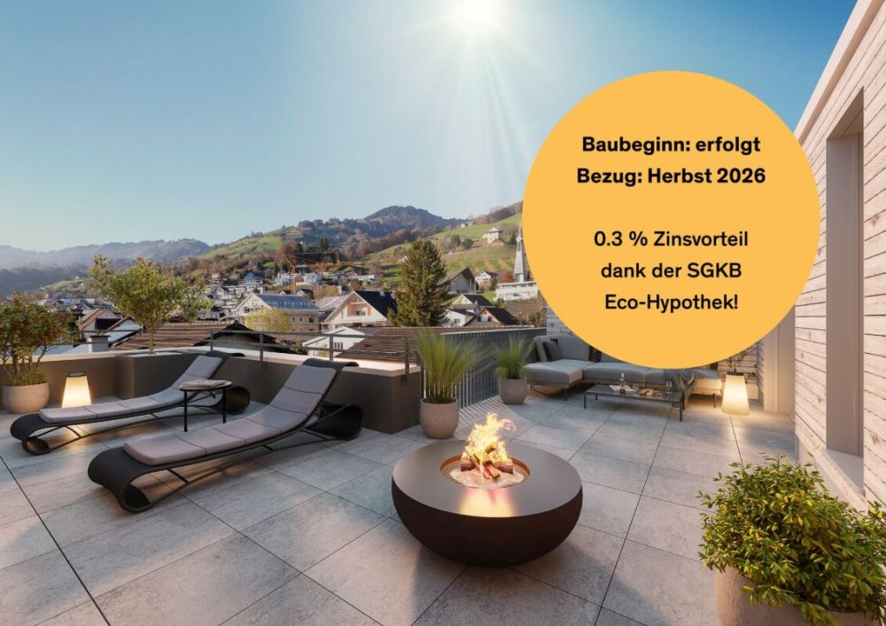 Äusserst hochwertige Attikawohnung mit riesiger Terrasse und wunderschöner Weitsicht -  Bild 1