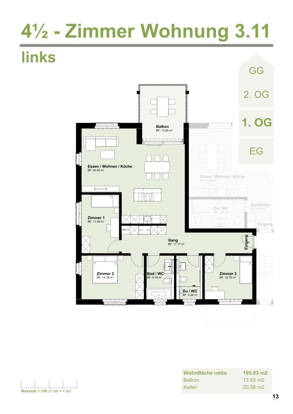 Grosszüge 4.5-Zimmerwohnungen in modernem Neubau - Bild 3