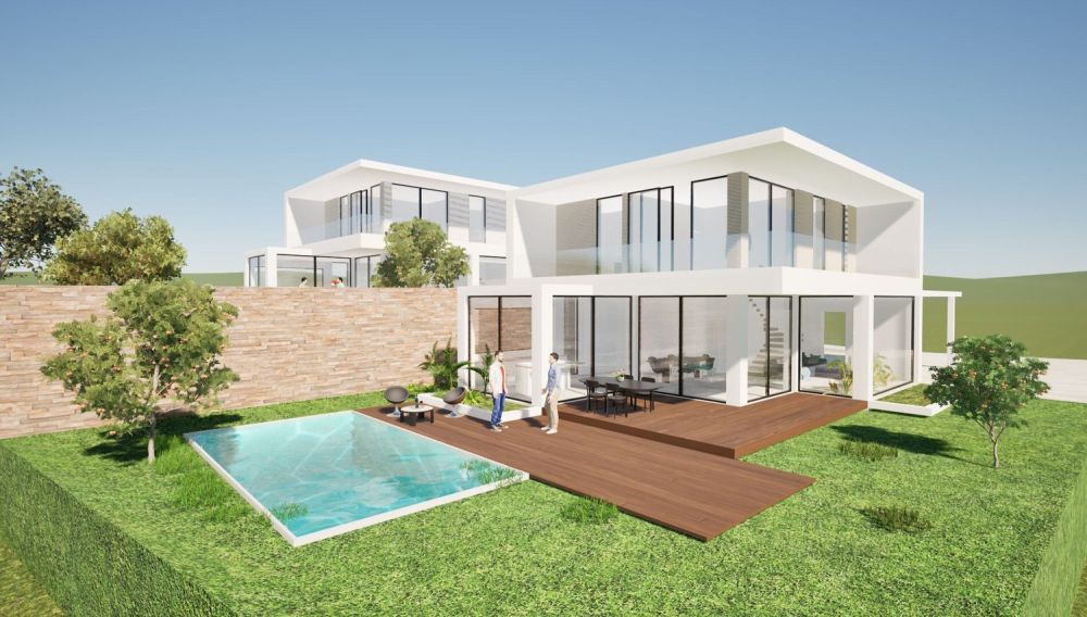NUOVA VILLA DA EDIFICARE CON PROGETTO A SAN PIETRO DI STABIO -  Bild 1