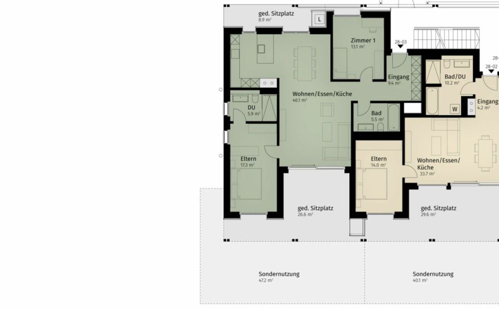 140 m² | 3.5-Zi.-Gartenwohnung | Erstbezug -  Bild 11