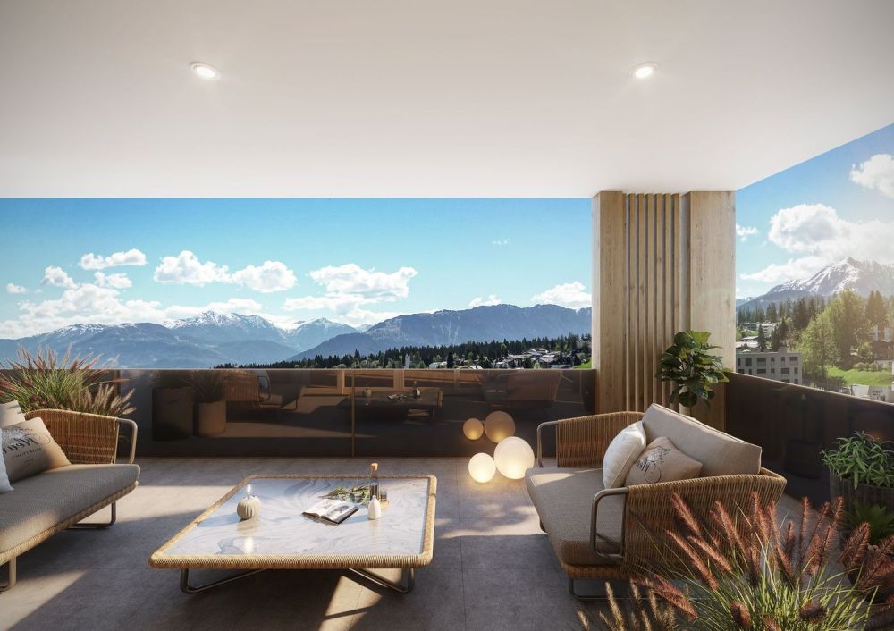 LETZTE 3.5 Zimmer Maisonettewohnung, 15 m von der Piste und den Bergbahnen! -  Bild 1