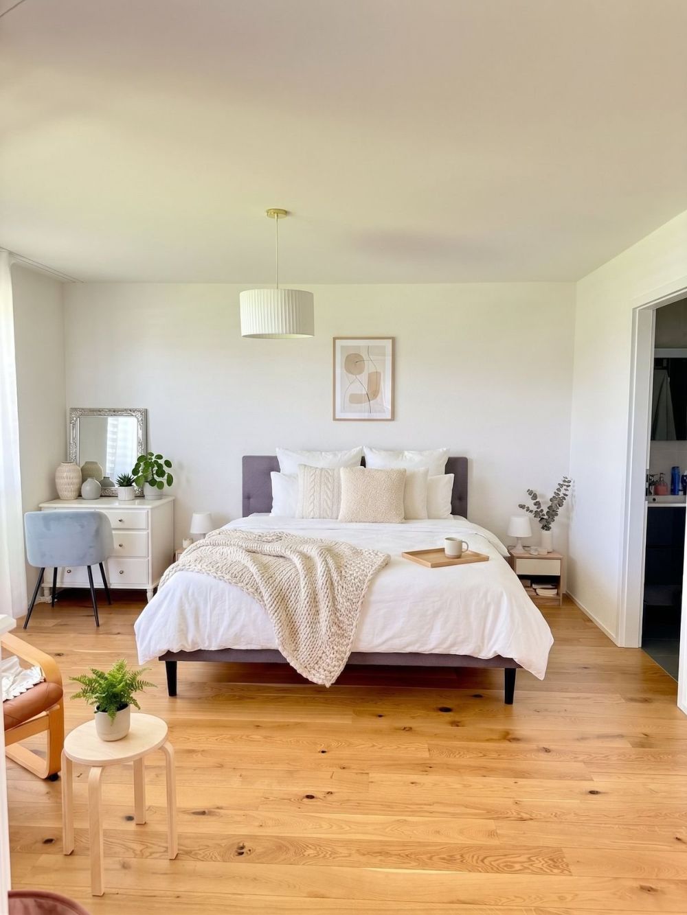 Attique neuf 4.5 pièces - Label Minergie Eco, terrasse et luminosité exceptionnelle - Chambre parentale.