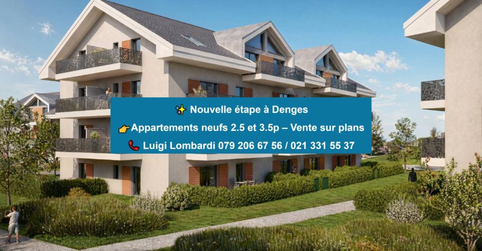 3.5 pièces traversant neuf avec balcon à Denges - Appartement 3.5 pièces - image - 1