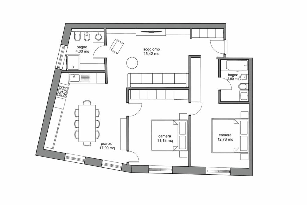 RESIDENZA SECONDARIA - NUOVO 3.5 LOCALI IN CENTRO A LUGANO -  Bild 6