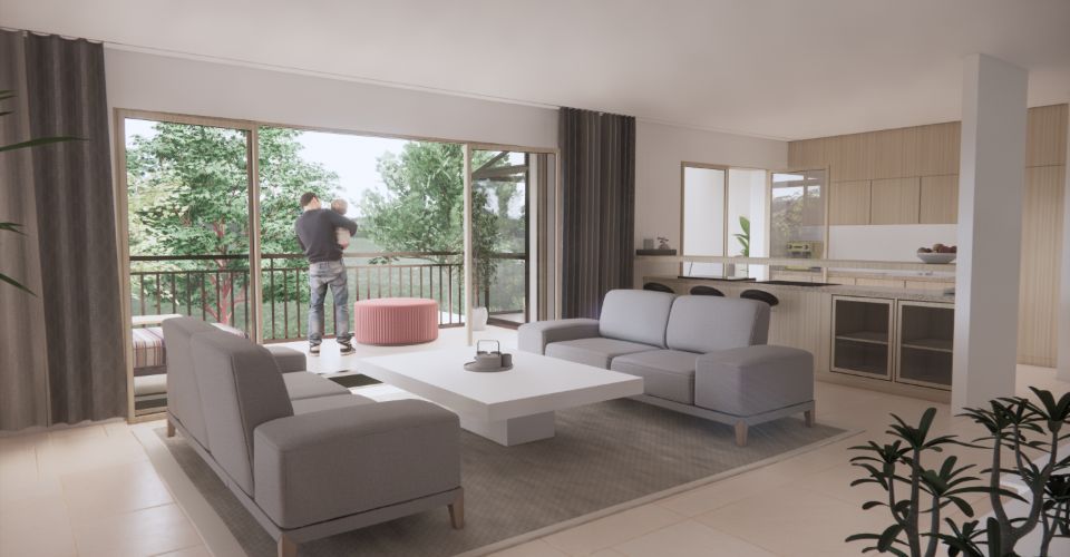 Promotion Résidence du Moulin, Bernex - Appartement B12 au 1er étage dans une cadre résidentiel et calme en campagne - Appartement 5 pièces - image - 2