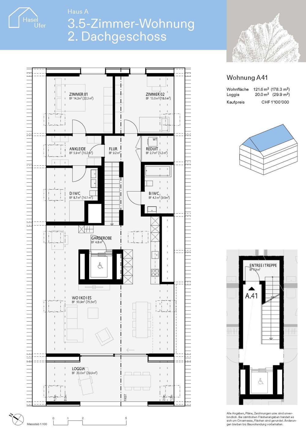 www.hasel-ufer.ch   Wohnung A41 -  Bild 1