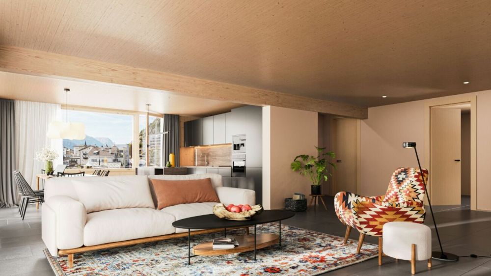 Aussergewöhnliche 5.5-Zimmer Attikawohnung in Steg - Bild 5