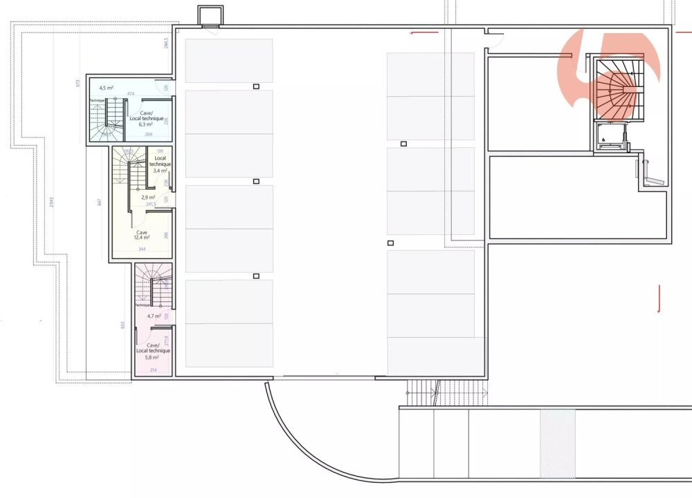 Nouveau : variante petit sous-sol - Villas contiguës 6,5 pcs, 1 km du LEB - Bild 3