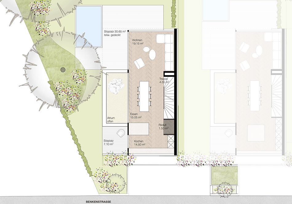 Exklusives Atrium-Einfamilienhaus an ruhiger Lage in Binningen - H1 -  Bild 6