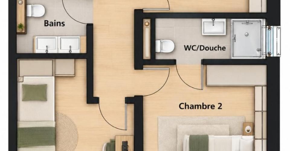 Maison Jumelle sur plan - 5.5 pièces - Sous-sol - Jardin - Garage - Maison jumelée 5.5 pièces - image - 9