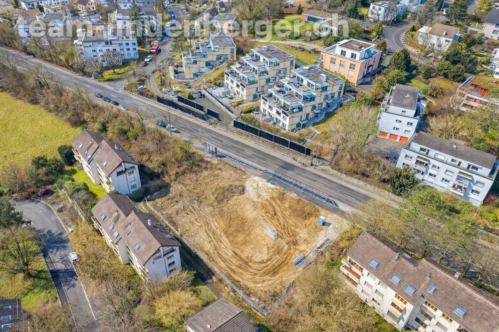 3½ Zi.-Gartenwohnung (W4) an Toplage - Letzte Gelegenheit! - Luftaufnahme Anischt Parzelle Stand Februar 2026