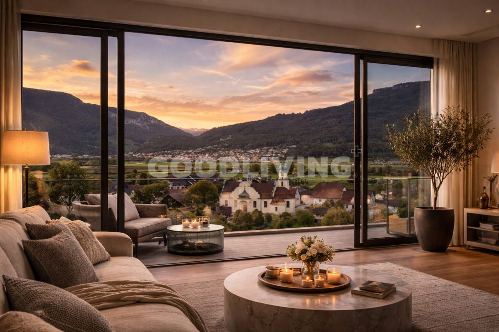 Panoramawohnen mit grosszügiger Terrasse und modernem Raumklima -  Bild 1