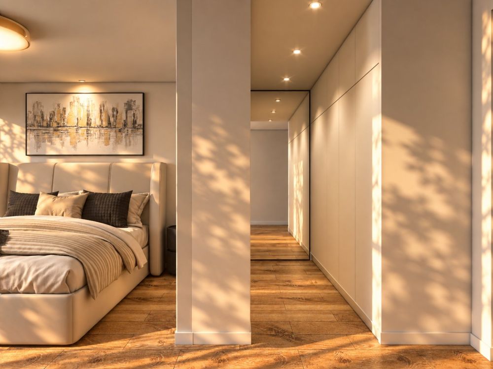 Exklusive 4.5 Zimmerwohnung mit grossem Balkon - Schlafen Wohnung