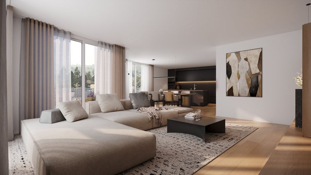 Moderne 4.5-Zimmer-Neubauwohnung im 1. Obergeschoss in Menziken -  Bild 3