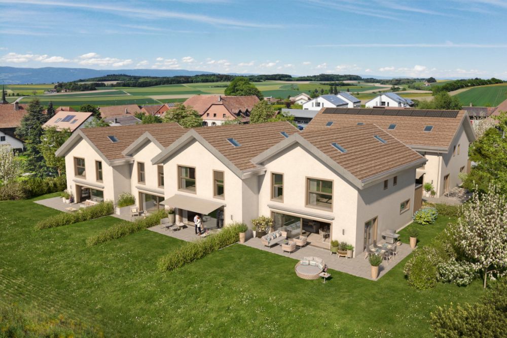 NEUES PROJEKT VON 6 FAMILIENVILLAS IN THIERRENS MIT GÄRTEN! -  Bild 1