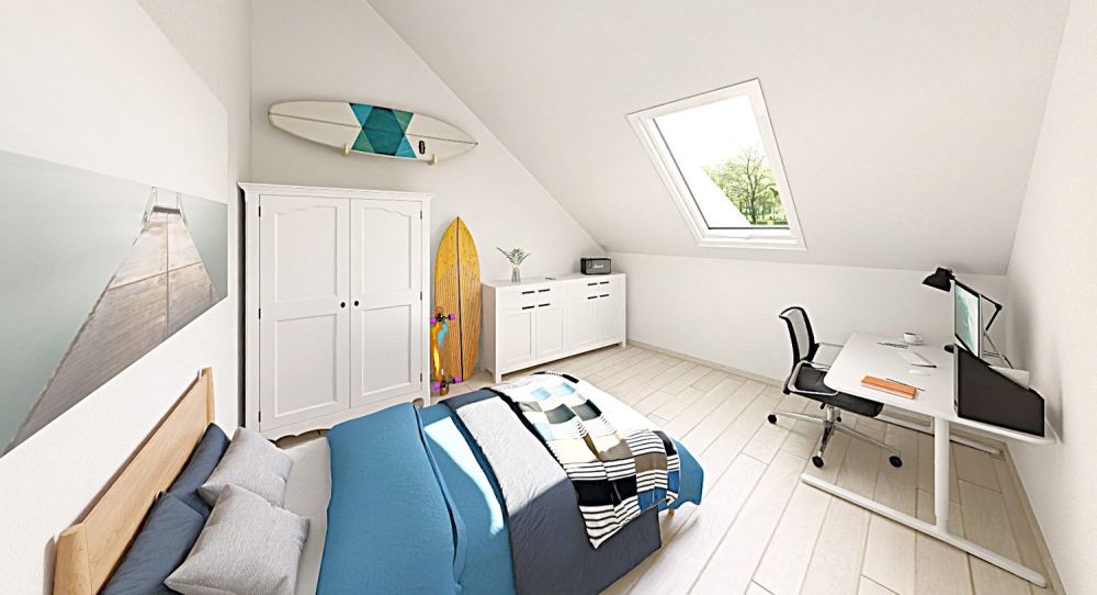 TRES BEL ATTIQUE DE  5.5 PIECES DANS UNE PPE DE TROIS APPARTEMENTS - VALEYRES SOUS MONTAGNY (VD) - - Bild 8