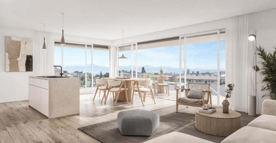 AUREALAGO — Appartement neuf de 4,5 pièces avec terrasse et jardin · Vue dégagée · Prilly - Appartement 4.5 pièces - image - 5