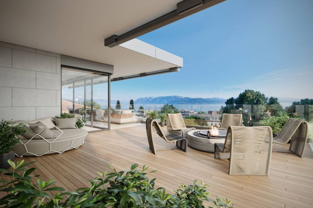 L'Orée du Léman - Vivre l'exception à Pully | Lot 9 - Terrasse