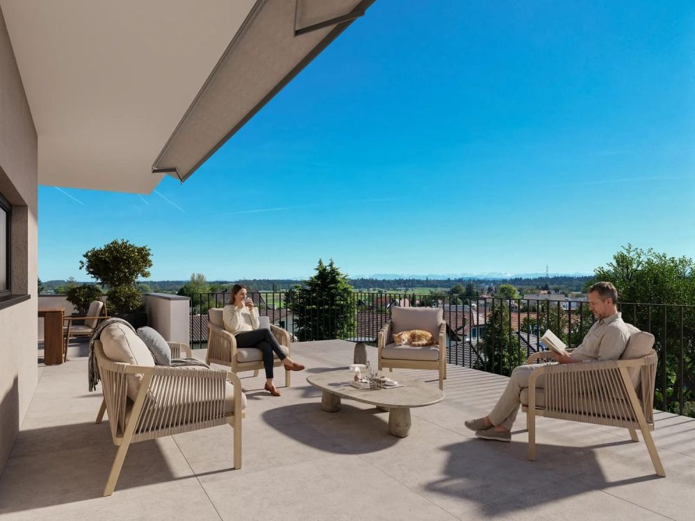 Neubau mit Weitblick: 3.5-Zimmer-Attika mit grosser Terrasse in Niederbipp -  Bild 1