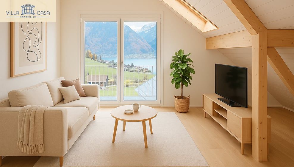 Leben wie im Urlaub  Dachwohnung mit atemberaubender Aussicht - 23023_Wohnzimmer