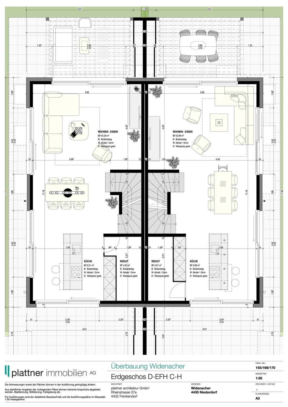 5.5-Zimmer-Doppeleinfamilienhaus Haus C1 & C2 Niederdorf -  Bild 10