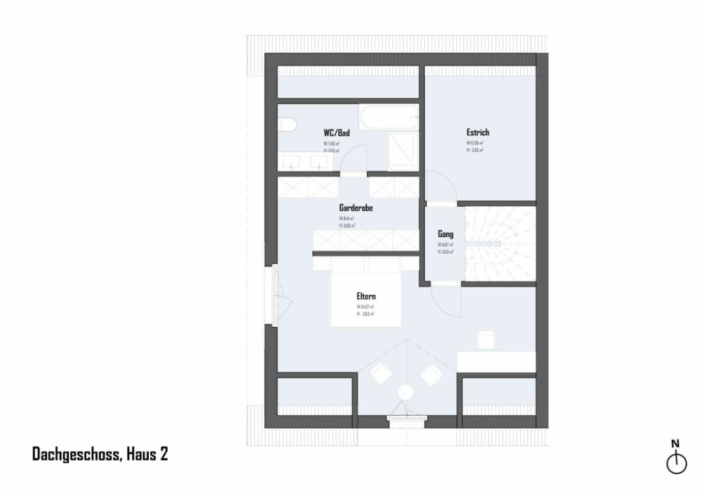 Haus 2 / 7.5 Zimmer Einfamilienhaushälfte am Bach -  Bild 13