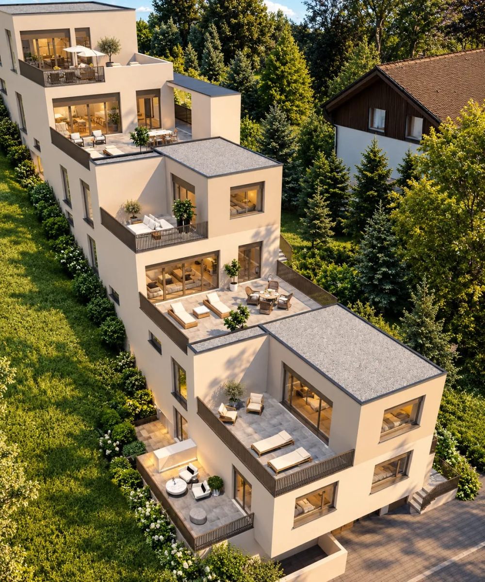 Neubauprojekt "Terra" 4.5-Zimmer-Terrassenhaus A, B und C mit Aussicht in Rieden kaufen -  Bild 3