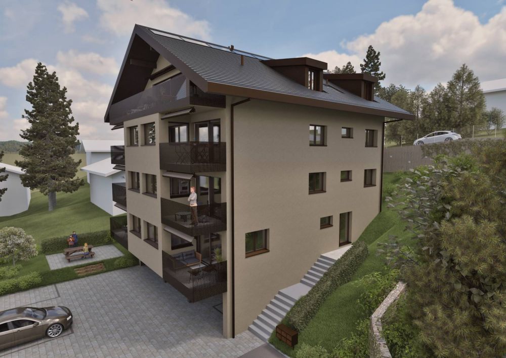 Superbe appartement mansardé neuf de 4 dans les combles avec balcon et vue dégagée - Bild 8