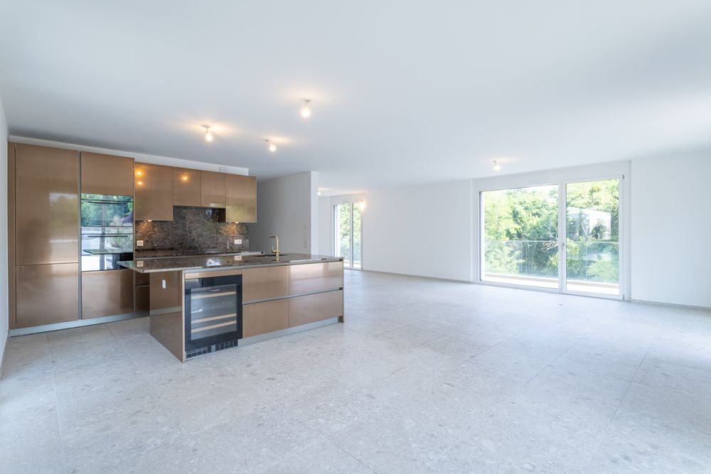 Appartement d'exception entre nature et élégance contemporaine - Séjour actuel