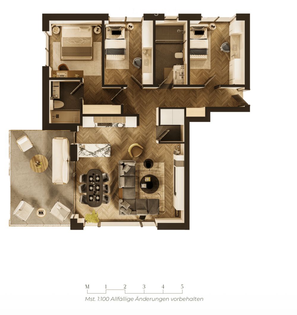Moderne 4.5-Zimmer-Neubau-Wohnung mit Minergie-Standard in Wohlen AG - Bild 6
