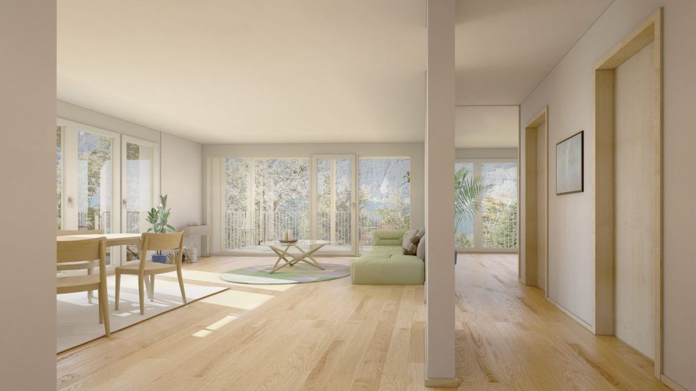 Neubau-Gartenwohnung mit Berg- und Teilseesicht in Seelisberg -  Bild 4