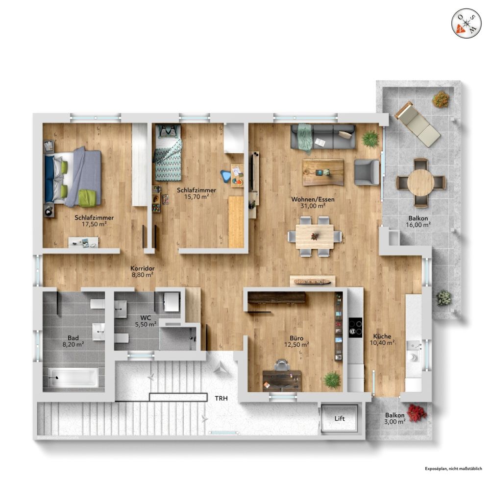 4½-Zimmer-Neubauwohnung in moderner Holzbauweise - Bild 6