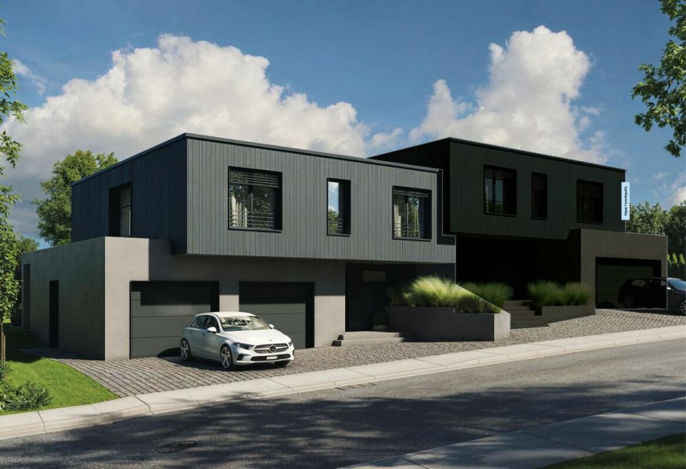 Wohnen mit Weitblick: Exklusives Neubau-Doppeleinfamilienhaus an unverbaubarer Lage in Mörschwil - Bild 2
