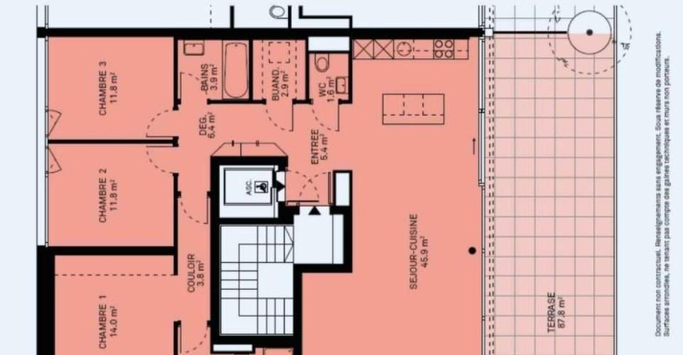 Magnifique attique neuf de 4.5 pièces – Rooftop exclusif - Appartement 4.5 pièces - image - 8