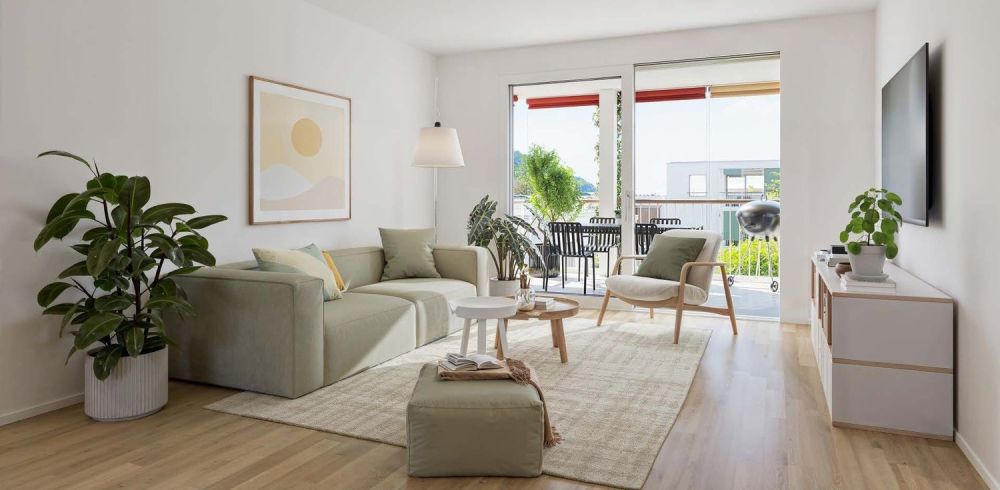 3.5-Zimmer-Wohnung mit grossem Balkon in Suhr kaufen -  Bild 2