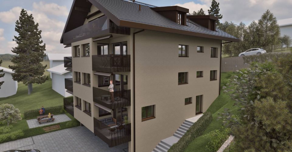 Magnifique appartement neuf de 4½ au rez supérieur avec 2 balcons, jardin privatif et vue dégagée - Appartement 4.5 pièces - image - 6
