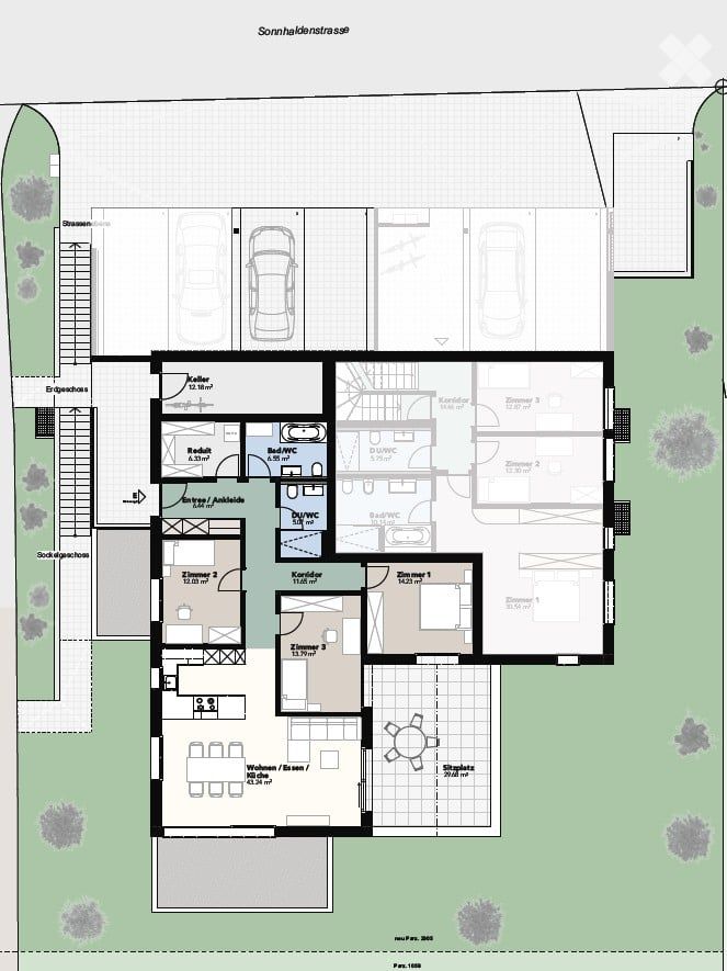 Moderne 4.5 Zimmer-Terrassenwohnung (Neubau, 1. OG) - Bild 8
