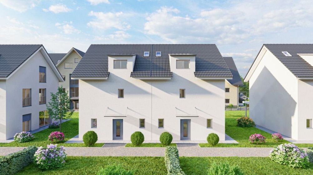 Neubau 6.5-Zi.-Doppeleinfamilienhaus mit Garten in Saland -  Bild 4