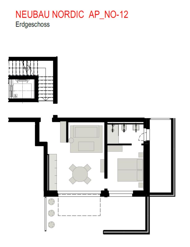 Nordic Neubau direkt bei der Skipiste. Hotelmässig bewirtschaftete Zweitwohnung. - Bild 1