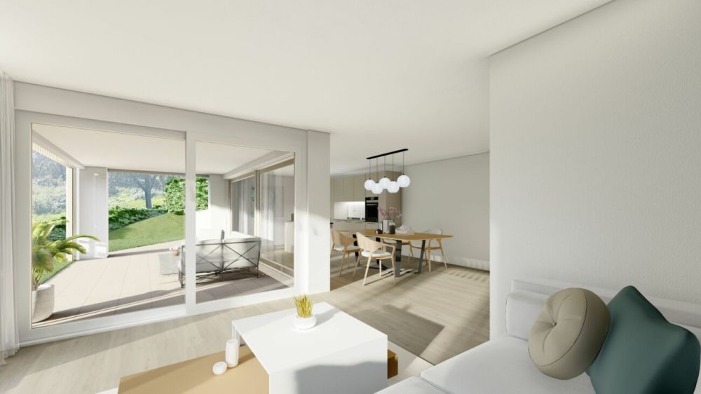 Neubau 4.5 Zimmer-Gartenwohnung mit ESTH W4 - W1